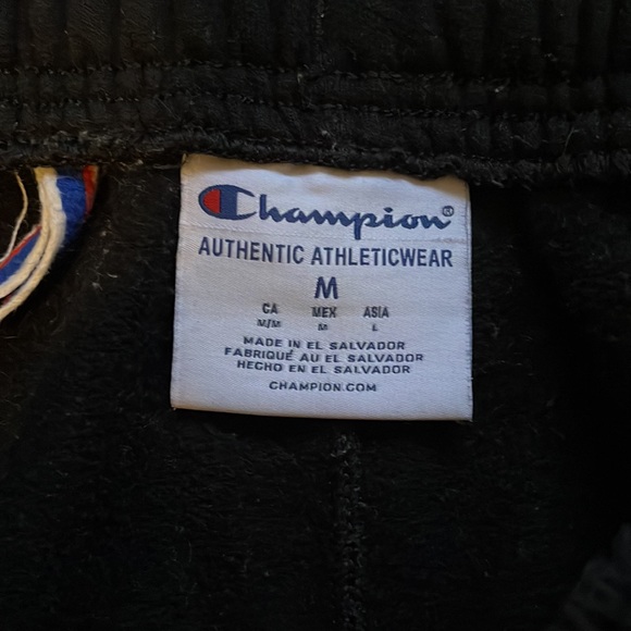 Mens medium black champion “camo” logo joggers - Picture 3 of 3